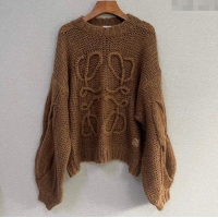 Grade Design Loewe Mohair Crochet Sweater 0904 Brown 2025