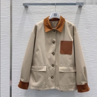 Super Quality Loewe Cotton Jacket LW101501 Beige 2025