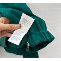 Buy Fashionable Loewe Belted Sheepskin Suede Jacket LW101502 Green 2025