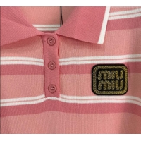 ​Buy Fashionable Miu Miu Striped Knit Vest 0814 Pink 2025