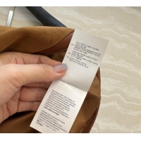 Luxury Discount Miu Miu Sheepskin Suede Skirt 0814 Brown 2025