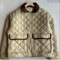 New Release Creation Miu Miu Padded Jacket 0814 Beige 2025