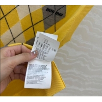 Luxury Cheap Miu Miu Wool Vest 0814 Yellow 2025