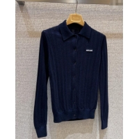 Classic Specials Miu Miu Cashmere Cardigan 0814 Dark Blue 2025