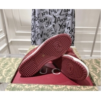 Big Discount Gucci Re-Web Sneakers in GG Nylon and Suede Red 1021022