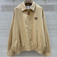 Super Quality Miu Miu Cotton Jacket 0814 Beige 2025