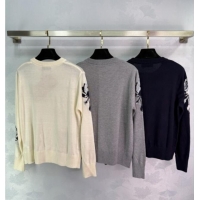 Most Popular Miu Miu Wool Cardigan with Embroidery 0813 Grey 2025