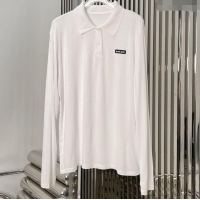 Buy Fashionable Miu Miu Sweatshirt 0813 White 2025