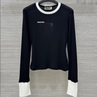 Top Quality Miu Miu Shirt M82103 Black 2025