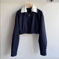 Luxury Discount Miu Miu Short Jacket M090104 Blue 2025