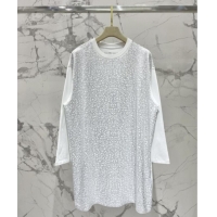 Reasonable Price Miu Miu Crystals Dress S090412 White 2025