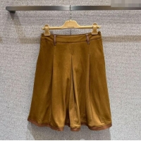 Grade Design Miu Miu Lambskin Suede Mini Skirt MIU090307 Brown 2025