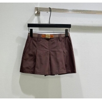 Best Quality Miu Miu Coco Brown Mini Skirt MIU090311 2025
