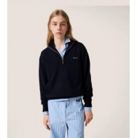 Top Grade Miu Miu Wool Sweater with Zip MIU0903020 Blue 2025