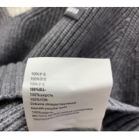 ​Well Crafted Miu Miu Wool V Sweater MIU0903021 Grey 2025