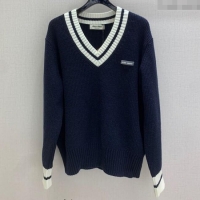 Classic Specials Miu Miu Wool V Sweater MIU0903021 Blue 2025