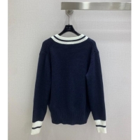 Classic Specials Miu Miu Wool V Sweater MIU0903021 Blue 2025