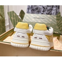 Purchase Gucci Re-Web Sneakers in GG Canvas and Leather Yellow 1021025