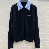 Super Quality Miu Miu Cashmere Cardigan MIU0903030 Black 2025
