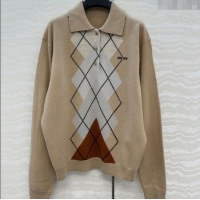 Buy Discount Miu Miu Wool Cashmere Sweater MIU090331 Beige 2025