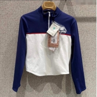 Top Design New Balance x Miu Miu Cotton Shirt M091810 Blue/White 2025