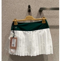 Big Discount New Balance x Miu Miu Cotton Pleated Mini Skirt M091810 Green/White 2025