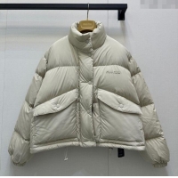 Buy Cheapest Miu Miu Down Jacket M091813 Light Grey 2025