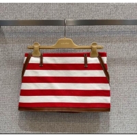 ​Well Crafted Miu Miu Striped Mini Skirt M091814 Red/White 2025