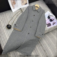 Promotional Miu Miu Wool Blend Beige and Plaid Reversible Long Coat M091818 2025
