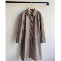 Buy Cheap Miu Miu Grey and Houndstooth Reversible Long Coat M091818 2025