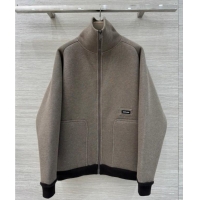 Grade Quality Miu Miu Wool Blend Jacket M091818 Grey 2025