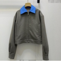 Luxury Discount Miu Miu Jacket M091820 Grey/Blue 2025
