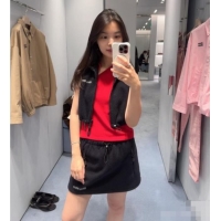 Reasonable Price Miu Miu Fleece Vest M101409 Black 2025