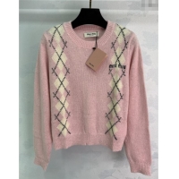 ​Market Sells Miu Miu Wool Mohair Sweater MM101408 Pink 2025