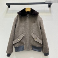 Modern Classic Miu Miu Wool Jacket MM101410 Grey 2025