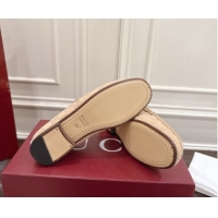Stylish Gucci Gigi Loafers in GG Suede with Horsebit Beige 1021081
