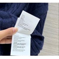 ​Buy Discount Miu Miu Wool Short Sweater MM101425 Blue 2025