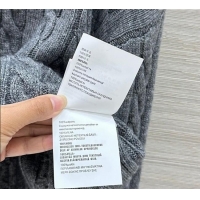 Good Quality Miu Miu Wool Short Sweater MM101425 Grey 2025