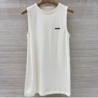​Good Product Miu Miu Cashmere and Silk Vest MM101426 White 2025