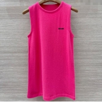 Famous Brand Miu Miu Cashmere and Silk Vest MM101426 Pink 2025