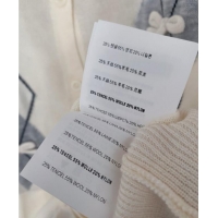 Low Cost Miu Miu Wool Blend Cardigan with Bow MM101427 White 2025