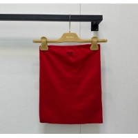 Buy Discount Miu Miu Cotton Vest MM101429 Red 2025