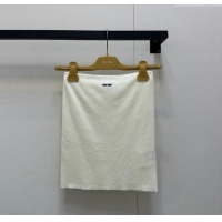 Buy New Cheap Miu Miu Cotton Vest MM101429 White 2025