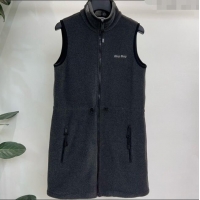 Fashion Inexpensive Miu Miu Fleece Dress M101709 Grey 2025
