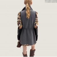 Fashion Inexpensive Miu Miu Fleece Dress M101709 Grey 2025