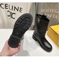 Sophisticated Fendi Filo Flat Ankle Boots in FF Leather 2025 FE103004 1030029