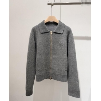Low Price Miu Miu Wool & Cashmere Zipped Cardigan M102801 Grey 2025