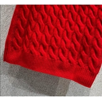 Best Price Miu Miu Wool Knit Mini Skirt M110508 Red 2025