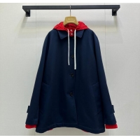 ​Best Quality Miu Miu Coat M110519 Blue/Red 2025