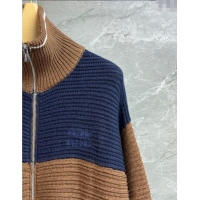 Buy Fashionable Miu Miu Wool Knit Cardigan M110520 Brown/Blue 2025